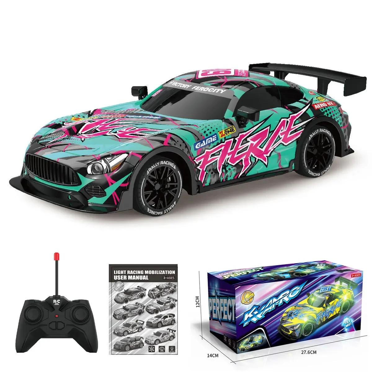 

Rc Drift Car Luminous Toy 27Hz 1/18 Simulation Buggy Electric Remote Control Racing Race Electric Vehicle Model Cars Boys Toys