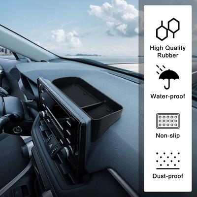 Car Center Console Dash Storage Tray Sturdy Dashboard Storage Organizer Car Dashboard Storage Box Compatible with Rav4 2019-2025