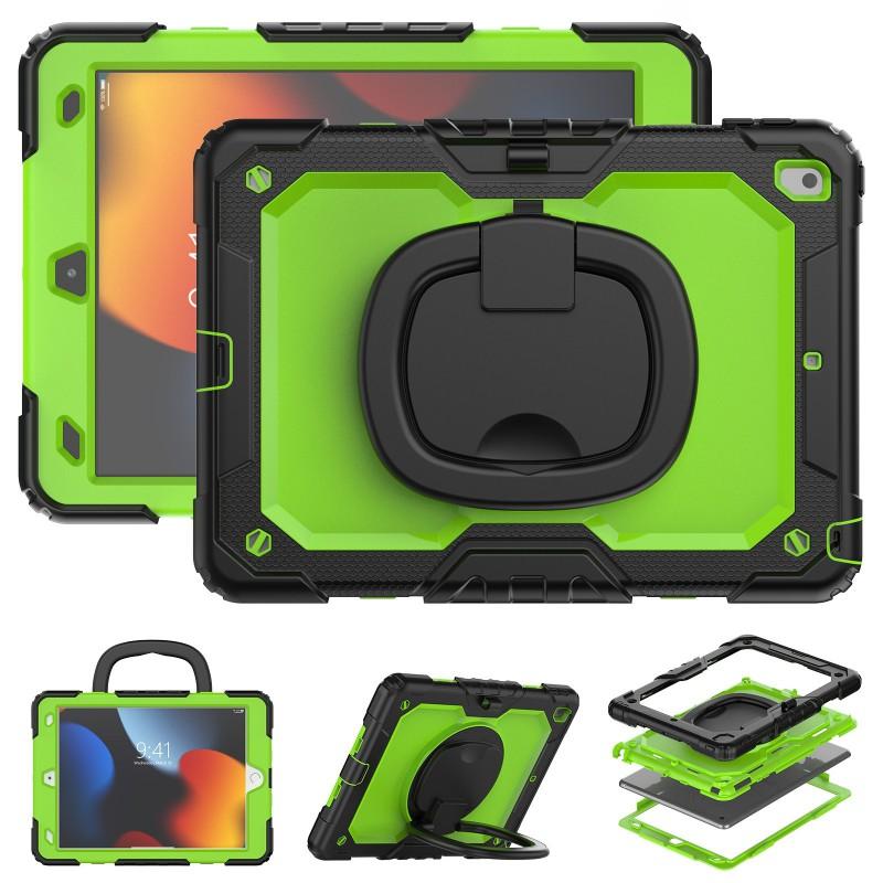 Rotating Stand Case With Wrist Strap IPad Air 11 Inch A16 Shockproof Hard Shell Cover In PC Material