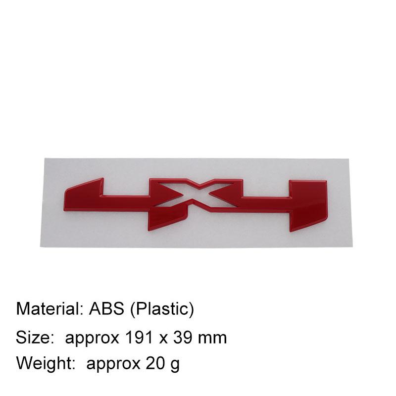 3D Premium ABS 4X4 For SUV Off Road Letter Sticker Tail Bumper Badge Auto Rear Trunk Emblem Accessories Exterior Decoration