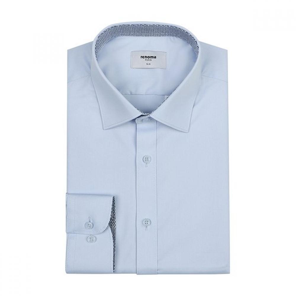 Renoma Slim Fit Comfortable Non Wrinkle Blue Long Sleeve Shirt Rzrsl0111 Bu 110