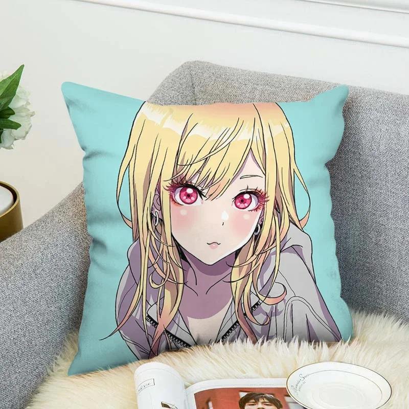 Kissenbezüge Kitagawa Marin Paar Kissen Kissenbezüge 50x50 Dekokissen für Sofa Autodekoration Kissenbezug Luxus Anime