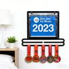 High Strength Iron Sport Medals Display Rack Wall Mounted Medals Hanger with PVC Bags Decorative Race Medals Holder