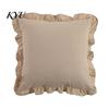 Cuscini Decorativi da Ufficio Interno, Federa per Cuscino Ruffle, Cotone a Quadri con Bordo Arricciato, Federe Ruffled Vintage 18x18 Pollici, Copertura 20x12