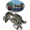 Chain Link Residential Strong Arm Double Gate Latch,Use This Double Gate Latch Where 2 Gates Swing Together.The Minimum Distance Between Doors Is 1.7