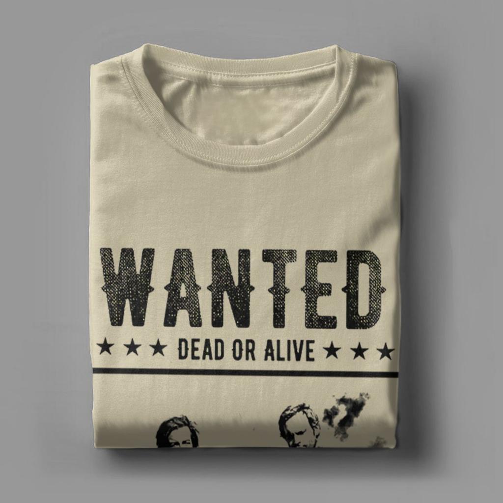 Gesucht Bud Spencer und Terence Hill T-Shirt für Herren Lustige 100% Baumwoll-Tees Rundhals Kurzarm T-Shirts Sommer-Tops
