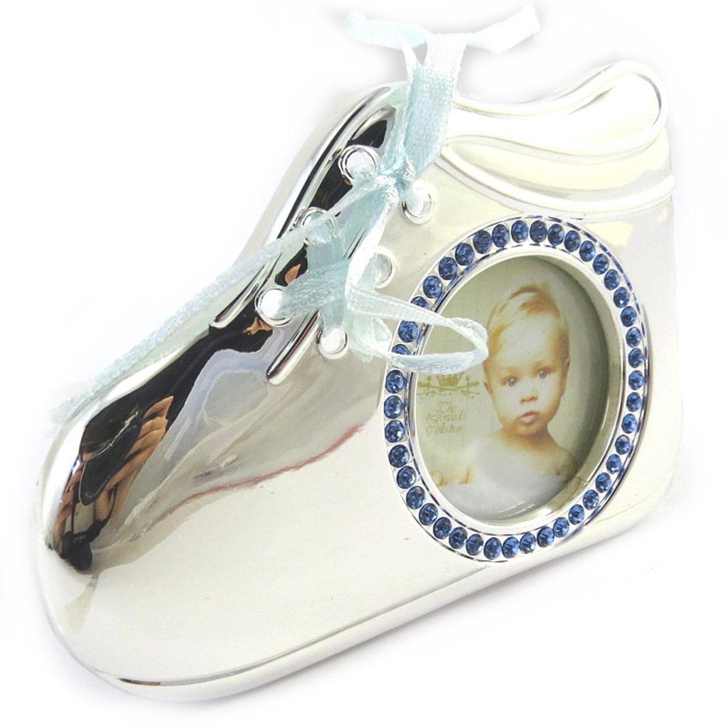 Les Trésors De Lily [M6448] - Photo Frame 'My Angel' Blue Slipper