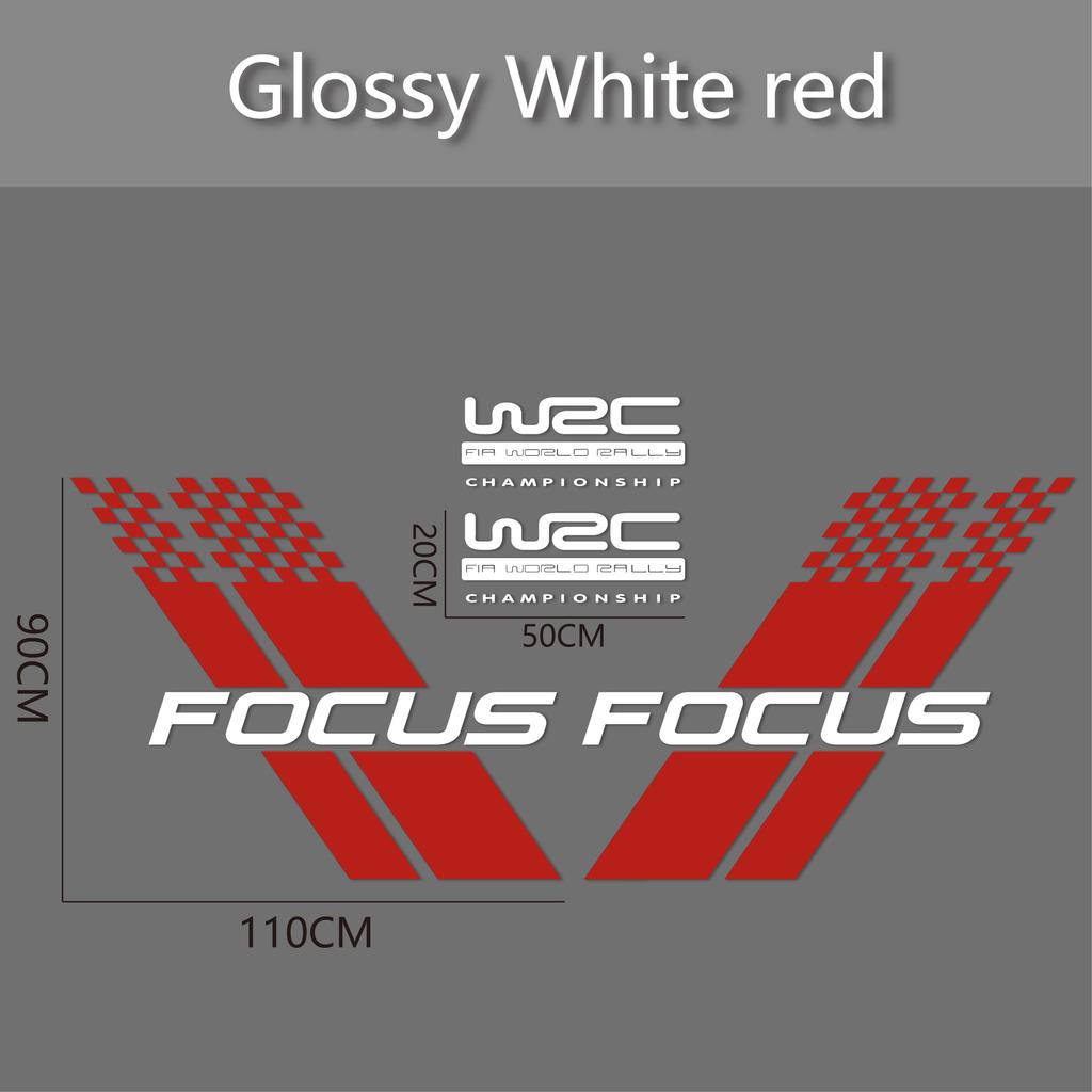 Samochodowe Naklejki na Obie Strony Nadwozia Stylowy Sportowy Styl Wyścigowy Auto Naklejka z Folii Winylowej Pasuje Do Ford Focus 2 3 MK2 MK3 Akcesoria Samochodowe