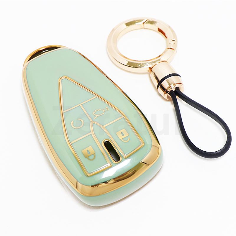 Tpu 4 Buttons Car Key Case Keychain Anti-Scratch Keyless Cover For Changan Cs35 Plus Unit Unik Oshan X7 X5 Cs75 Plus Cs55 Plus