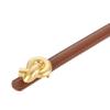 Top grain leather women's belt - smooth buckle detail, genuine leather waistband for dress pants and skirts