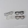 ins style children's fashion round frame flat glasses, spring new boys and girls outdoor versatile concave glasses
