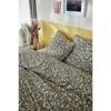 Parure Housse de couette - Myosotis fleurie - 100% Coton - 200x200 cm - Oeko-Tex® - 2 Taies d'oreiller