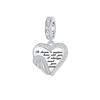 New Copper Mother'S Day Themed Love Family Crown Pendant Fine Jewelry Beads Fit Genuine Bracelets Necklaces Do-It-Yourself Jewelry Gifts