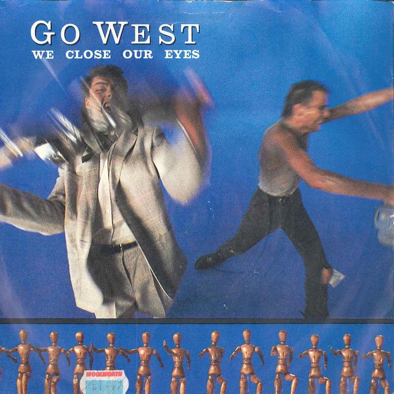 

7-дюймовая пластинка GO WEST - We Close Our Eyes / Missing Persons CHS2850 CHRYSALIS 1985 UK Танцевальная и Электронная Б/У
