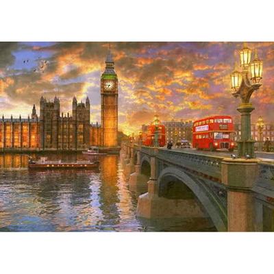 [Sun & Tree] London Sunset 500 Piece Jigsaw Puzzle