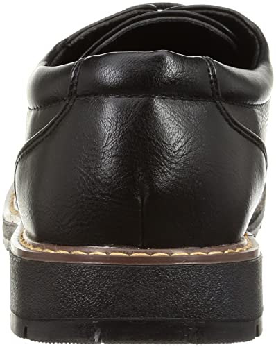 Dedes 6340 Men's Plain Toe Oxford Lace-Up Shoes, Black, Size 27.0cm, 3E