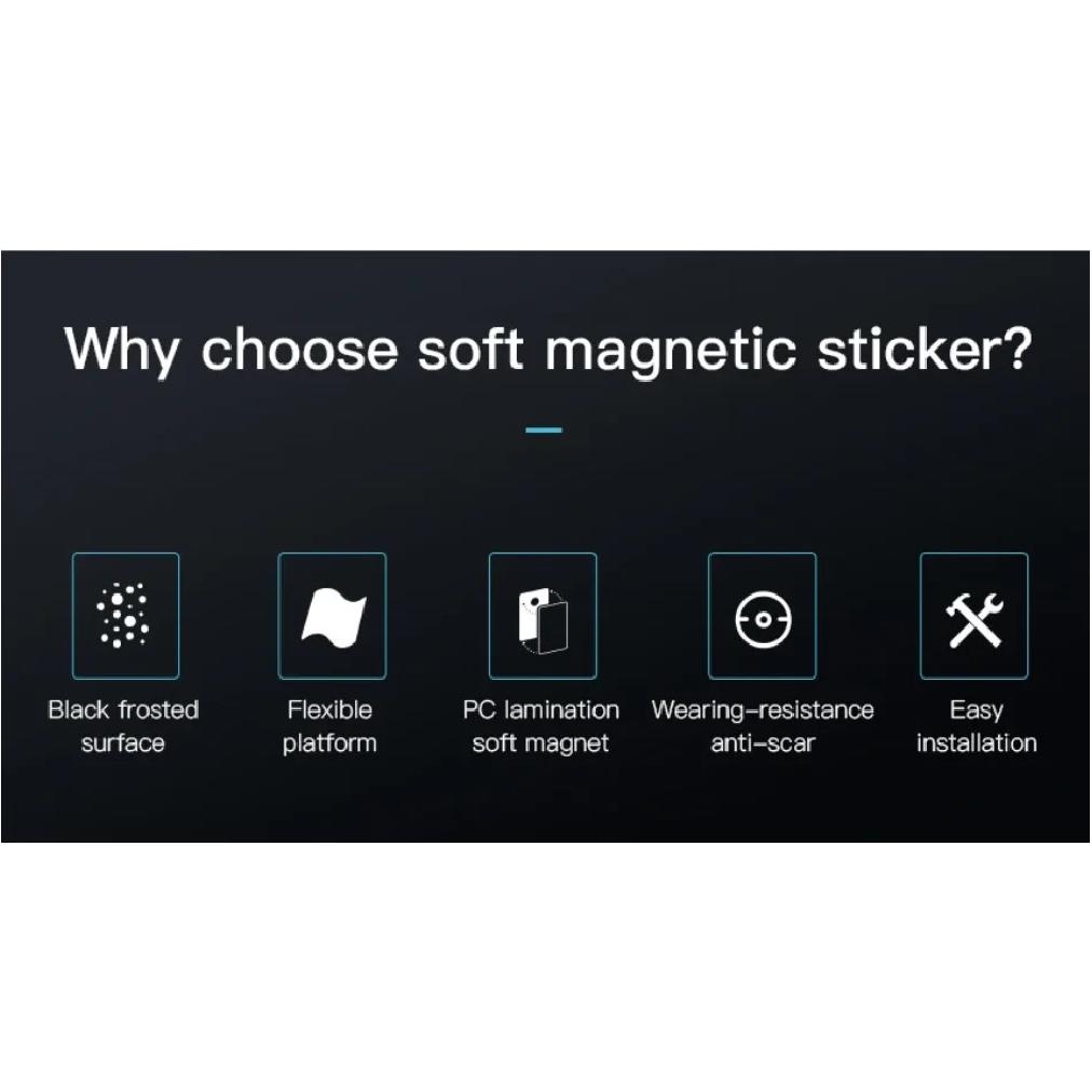 Creality Ender 3 Soft Magnetic Sticker Plate 235*235*1MM for Ender 3/3 V2/3 S1/Pro/Ender-5/5S/5Pro 3D Printer Accessories