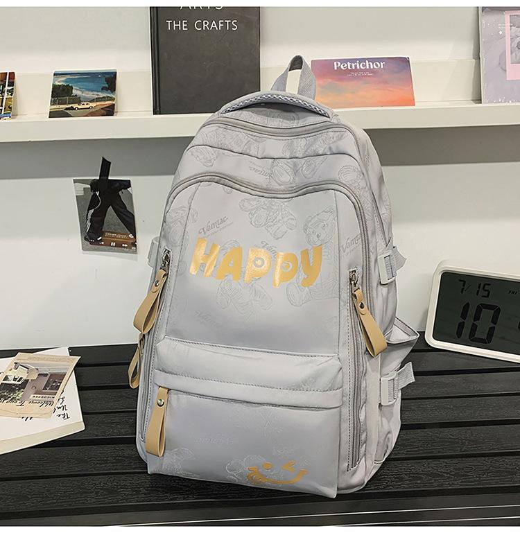 

Школьный рюкзак Корейская версия Универсальный Рюкзак для отдыха Мори для средней школы Высокая ценность Простой Компьютер серый