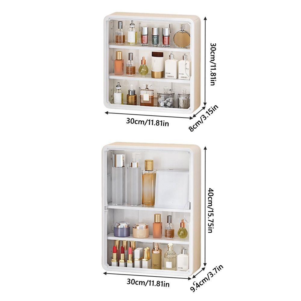 Large Capacity Cosmetic Display Cases Waterproof Beauty Storage Box New Makeup Organizer  Bathroom