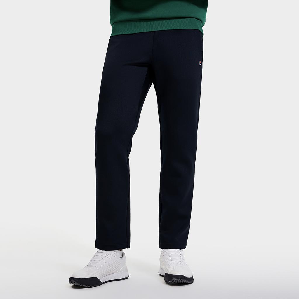 Fila Solid Color Embroidered Logo Tennis Elastic Waist Straight Leg Knitted Sports Pants Men Bottoms Royal-Blue A11M313602FNV