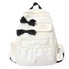 Student Bowknot Backpack Breathable Schoolbag Laptop Bag Outdoor Portable Gift