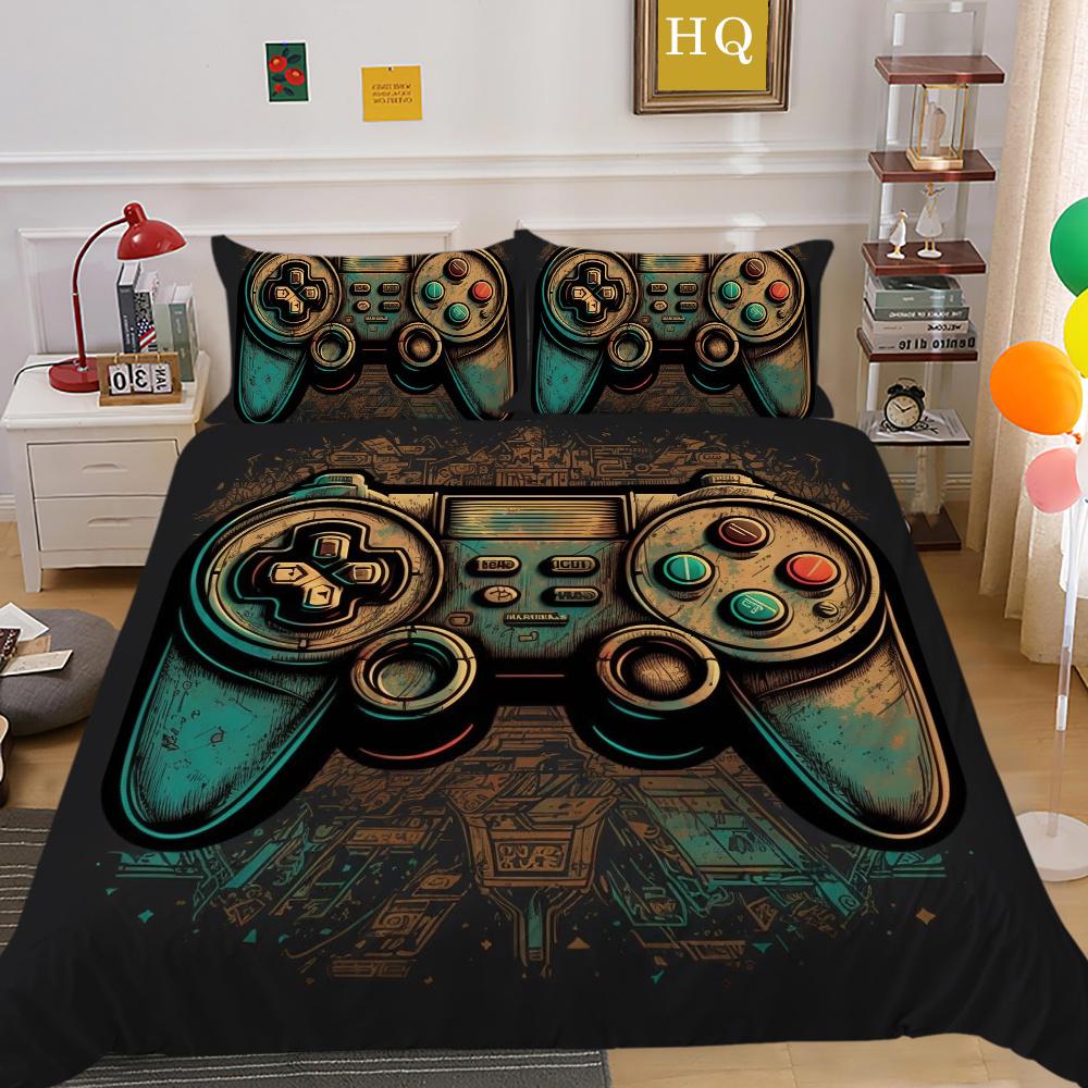 3D Game Console Printing Comforter Cover Set Twin Size Bed Set Cover Children High Quality Luxury Bed Set