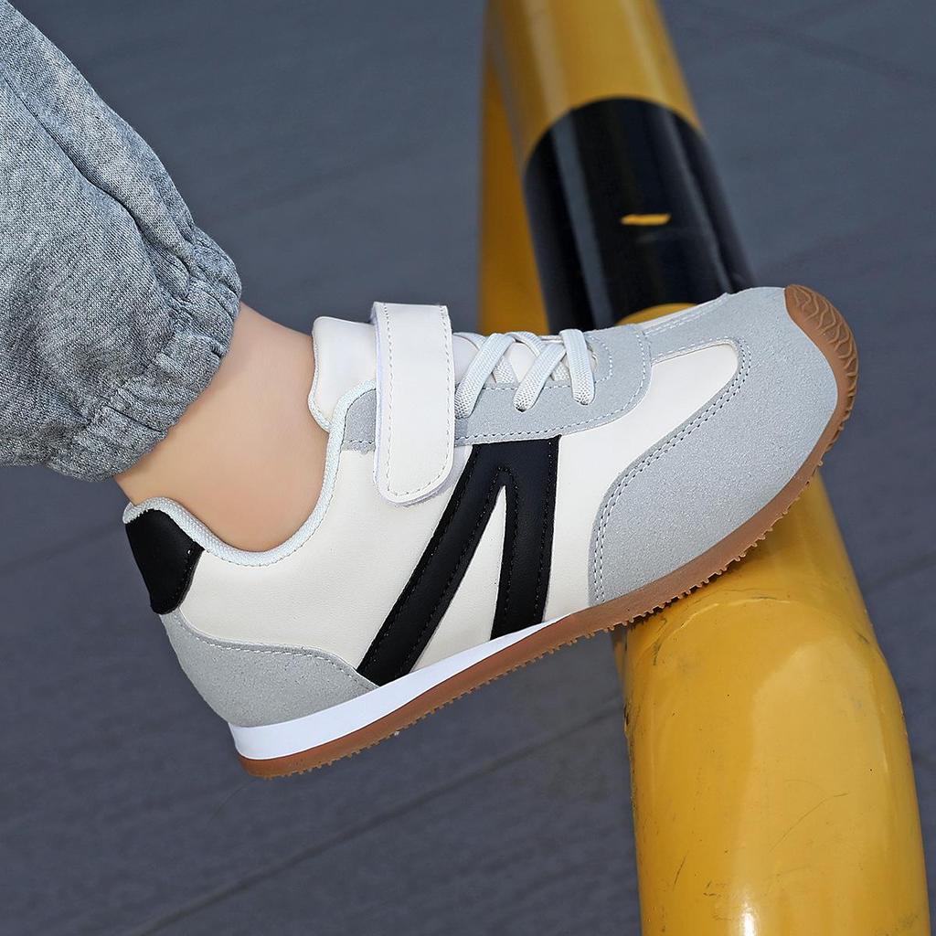 Kinder-Leder-Trainingsschuhe Deutsch - Lässige Laufschuhe im koreanischen Stil für Jungen