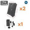 17L Vacuum Compression Bag With Air Pump Reusable Travel Storage Bag Outdoor Compression Backpack Luggage Bag