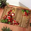 Christmas Welcome Doormat, Non-Slip Machine Washable Lightweight Polyester Rug for Multi-Room Multi-Holiday Indoor Outdoor Decor