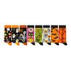 Comfortable Halloween Cotton Socks Elastic Fit Breathable Festive Pumpkin Bat Patterns For Daily Wear