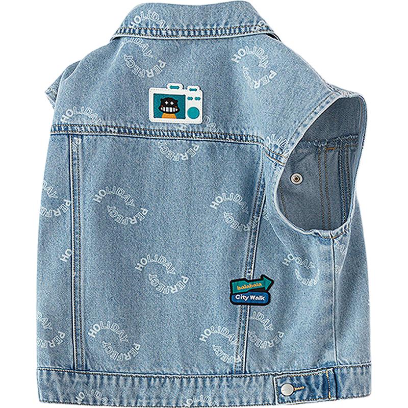 Джинсовая жилетка-куртка для мальчиков Balabala