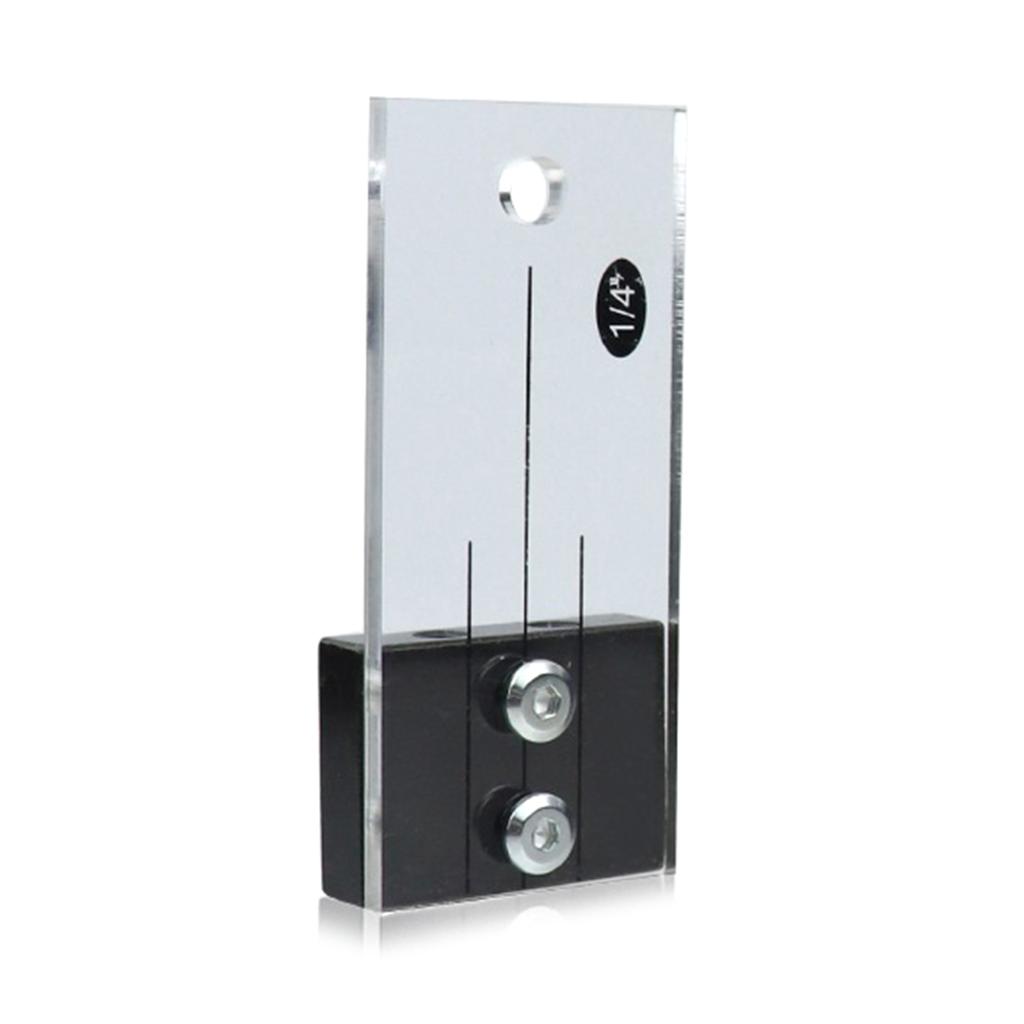 Hardened Steel and Acrylic Dowel Drilling Jig Easy-to-Use Hole Locator for Woodworking1/4"Pocket Hole Jig Kit