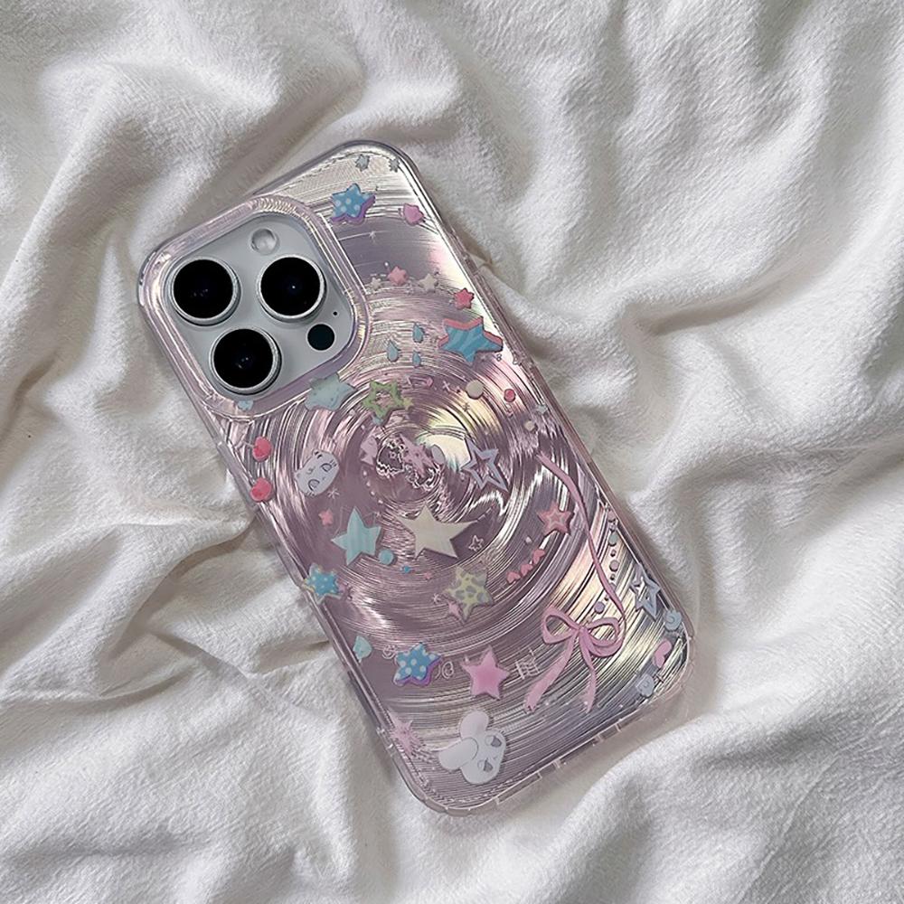 Duho-lesklý kryt na telefon pro iPhone 11 13 14 15 16 17 Pro 17 13 14 15 Pro Max Vysoká kvalita Fantasy Květinový styl Plná ochrana Skořepina