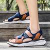 Fashion Blue Platform Sandals Unisex Summer Mesh Men's Sports Sandals 2025 Outdoor Beach Shoes For Men Women Sandalias Hombre