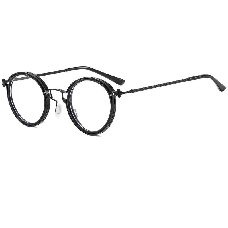 Round Metal Punk Sunglasses UV400 Protection Unisex Retro Classic High End Travel Driving Glasses Stylish Durable