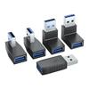 5pcs USB3.0 90 Degree Extension Adapters with Male To Female Connector for Tight Space Installation On Laptops and Vehicles