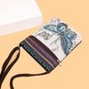 Retro Ethnic Style Shoulder Bag Canvas Embroidered Phone Crossbody Messenger Bag Travel Outdoor Casual Simple All-Mastch Women Small Bag