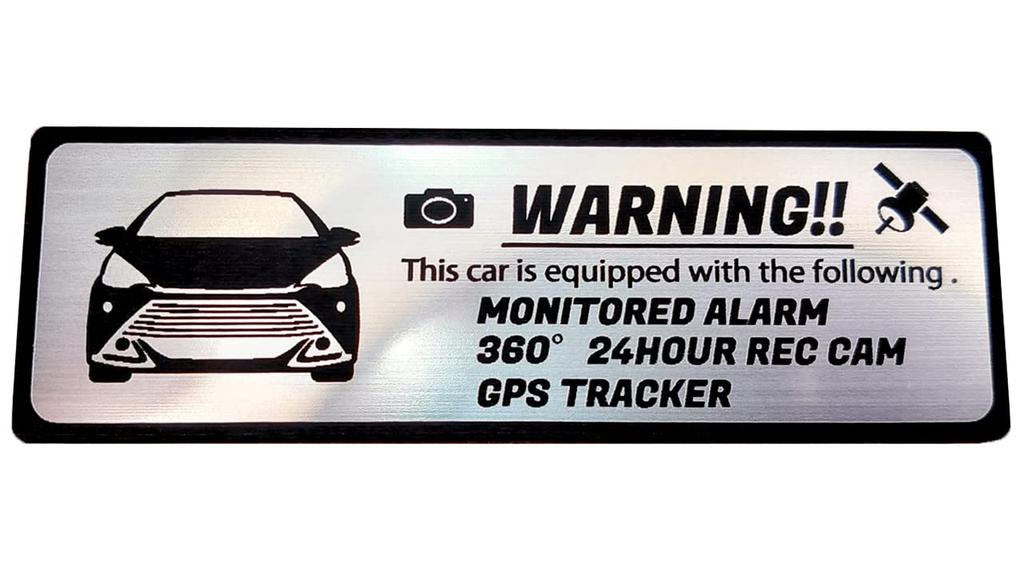 [Honami Works] AQUA G's 10 Series Security Emblem 24-hour Monitoring Dashcam GPS Tracker Sticker