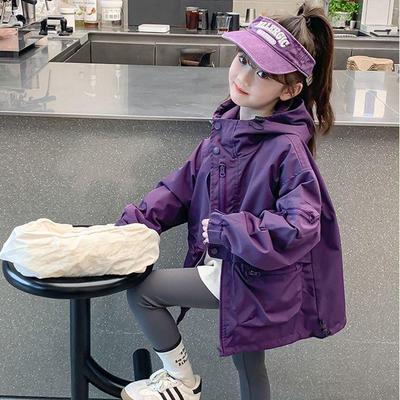 Girls' Trendy Jacket Coat - Sporty Casual Style, Spring/Autumn 2025, Online Celebrity Hot Item