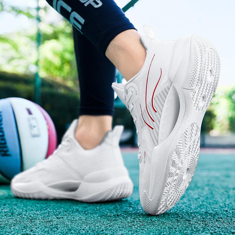 Guochao College Style Thick-soled Niche Basketball Shoes 2025 Autumn Breathable and Wear-resistant Taro Purple Couple Running Shoes for Men and Women