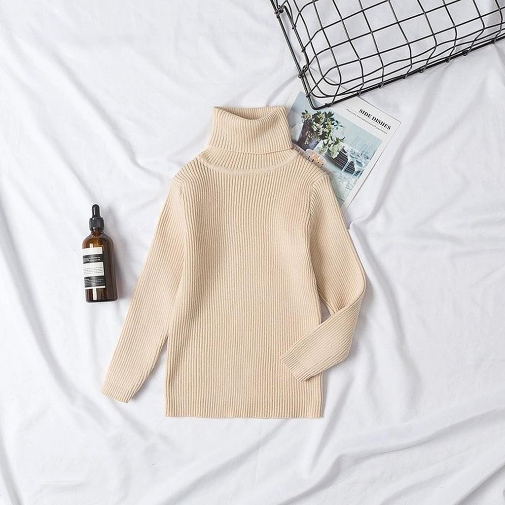 Kids Turtleneck Sweater Casual Fashion Undershirt For Daily Wear