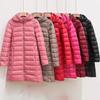 Dames Ultralicht Opvouwbaar Lang Pufferjack Herfst Winter Warm Hoed Afneembare Capuchon Vrouwen Jas Parka 5XL 7XL