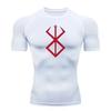Compression T-shirt for Men Elastic Tight Workout Sportswear Short-sleeved High Elasticity Gym Bodybuilding Quick-drying Sweatshirt Top