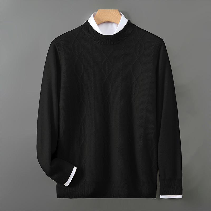 Men's Pure Wool Half-High Neck Pullover Sweater 2025 Autumn/Winter Collection