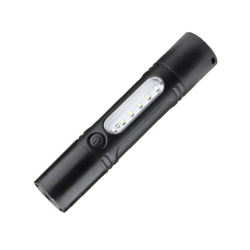 Mini Portable LED Flashlight Key Torch Camping Light Outdoor Waterproof Ultralight Fishing Hiking Emergency Lamp With Whistle