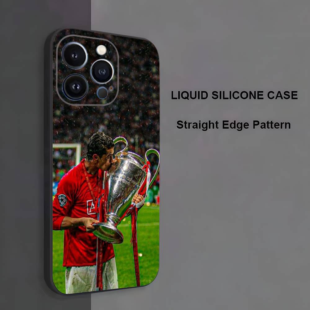 

Football Star R-Ronaldo-ES-7 Phone Case For iPhone 17,16,15,14,13,12,11 ,Pro Max,XS,X,XR,SE,Mini,8,7,Soft Silicone Black Cover iPhone13mini
