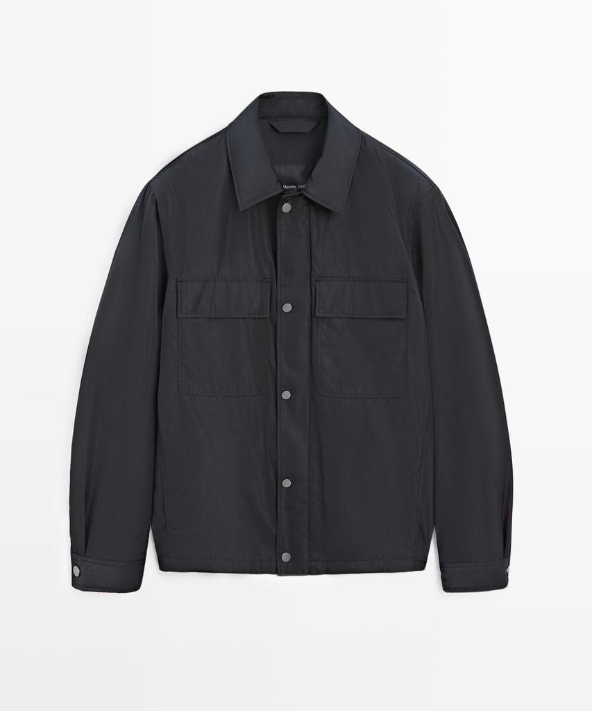 Massimo Dutti Pocket Detail Water-Repellent Overshirt