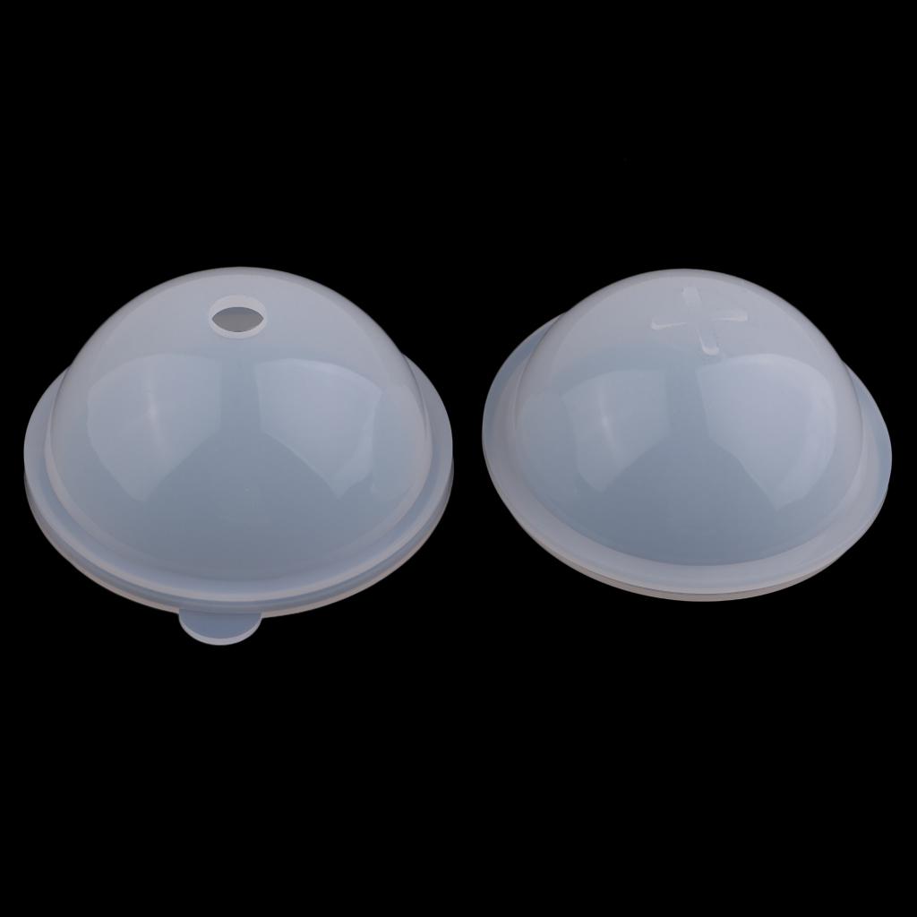 2 Pieces DIY Sphere Shape Ornament Craft for Polymer Clay, Crafting, Resin Epoxy, Jewelry Making,