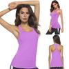 Damen Racerback U-Ausschnitt Ärmellos Stretch Laufen Sport Fitnessstudio Weste Activewear
