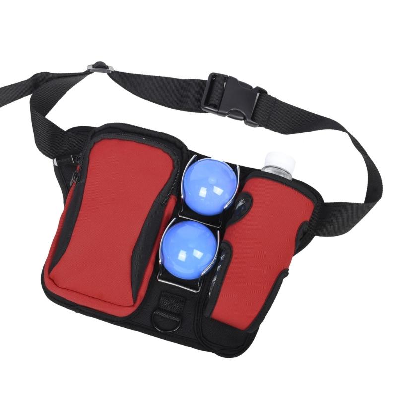 Compact Golf Ball Holder Case Storaeg Waist Bag With Adjustable Belt Weather Resistant For Course Travel